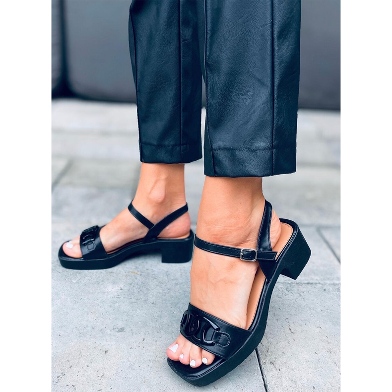 Sandaletten mit hohem Absatz von Sharon Black schwarz 1