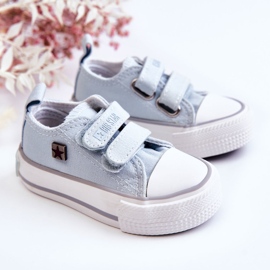 Kinderturnschuhe mit Klettverschluss Big Star HH374204 Blau 2