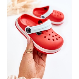 Bequeme Kinderhausschuhe Crocs Red Colly rot 1