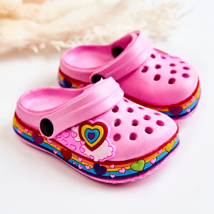 Kinderhausschuhe Foam Crocs Pink Charie rosa 2