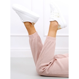 Xina WEISS / GOLD Damen Turnschuhe weiß golden 1