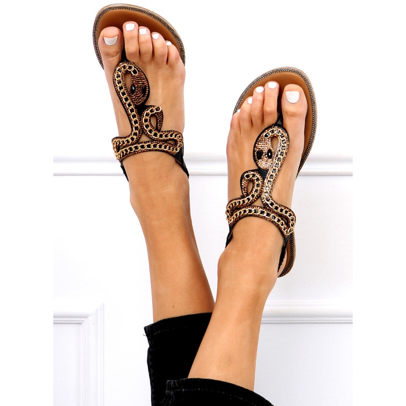 Rush Schwarze Flip-Flops 1