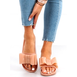 Silikonpantoffeln für Damen Vinca Pink beige 2