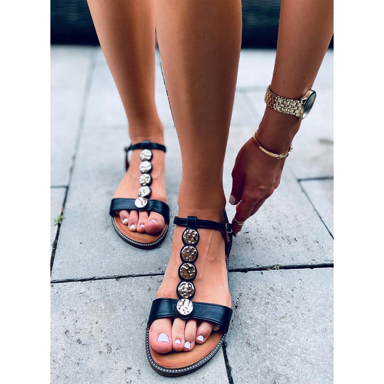 Velma Schwarze Damensandalen 2