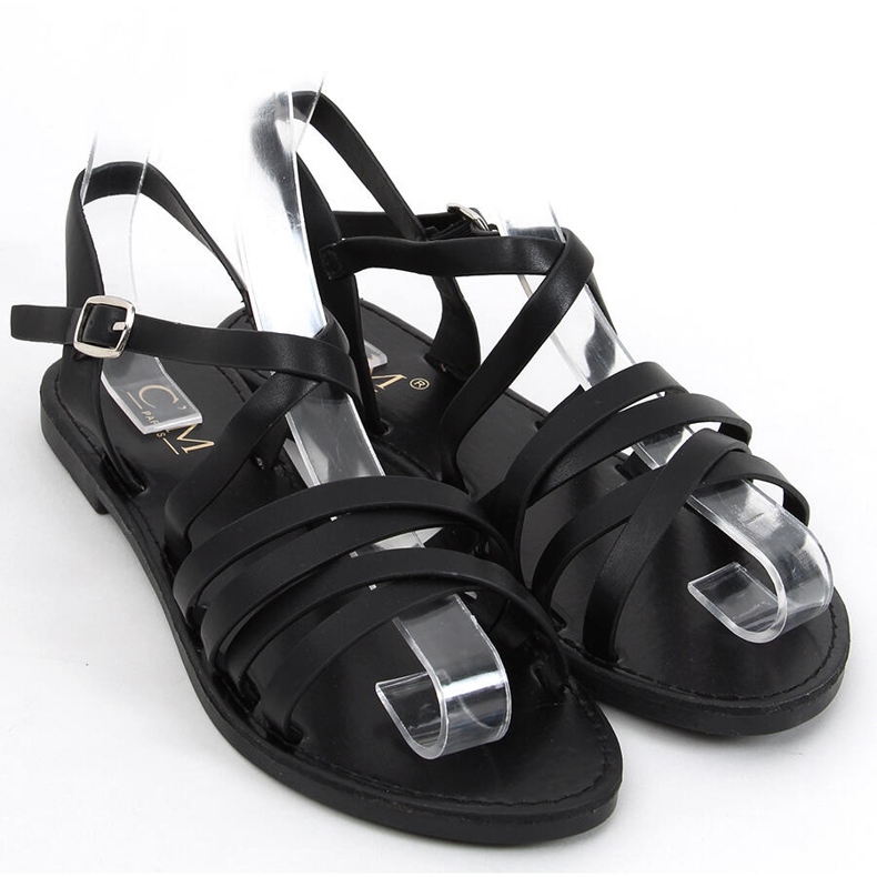 Floss Schwarze Damensandalen 1