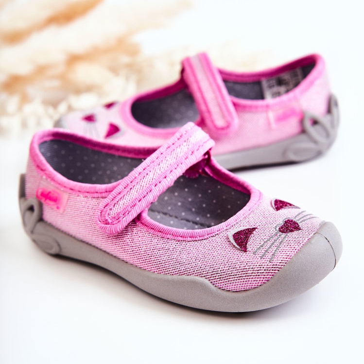 BEFADO S.A. Ballerinas Befado Cats 114X451 Rosa-Grau 1