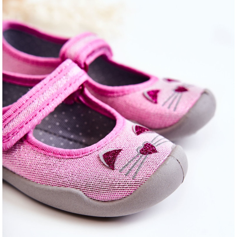 BEFADO S.A. Ballerinas Befado Cats 114X451 Rosa-Grau 2