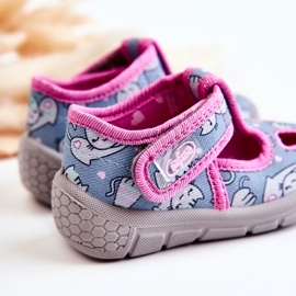 BEFADO S.A. Hausschuhe Befado Cats 533P014 Blau-Rosa 2