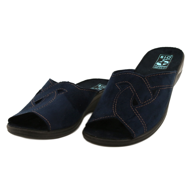 Adanex Damen Sandalen BIO Nature 27340 navy blau 2