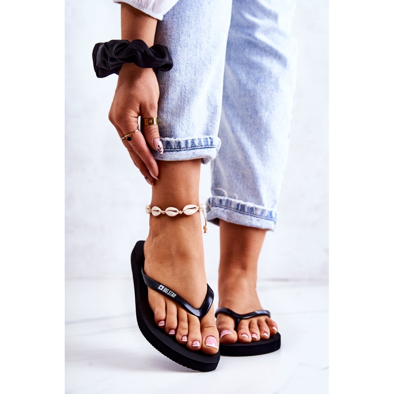 Damen Flip-Flops Big Star JJ274A379 Schwarz 1