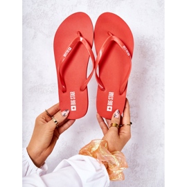 Damen Flip-Flops Big Star JJ274A384 Rot 2