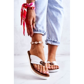 Damen Material Flip-Flops Big Star JJ274A347 Weiß 1