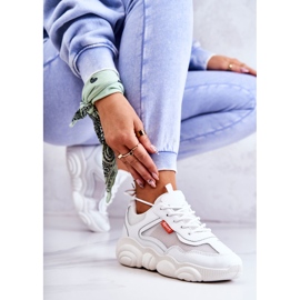 Damen Turnschuhe Sportschuhe mit Mesh Weiß Sallis 1