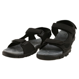 American Club Amerikanische HL50 / 22 schwarze Sportsandalen 2