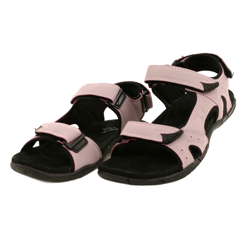 American Club HL53 / 22 Sandalen mit einem Lt.Purple Ledereinsatz violett rosa 2