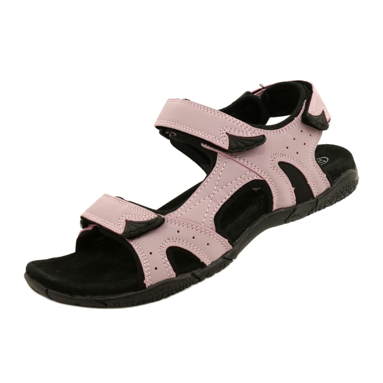 American Club HL53 / 22 Sandalen mit einem Lt.Purple Ledereinsatz violett rosa 3