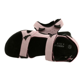 American Club HL53 / 22 Sandalen mit einem Lt.Purple Ledereinsatz violett rosa 4