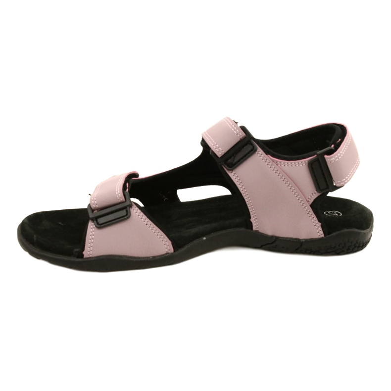 American Club HL53 / 22 Sandalen mit einem Lt.Purple Ledereinsatz lila rosa 1