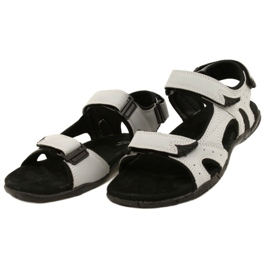 American Club HL53 / 22 Sandalen mit einem LT.Grey Ledereinsatz grau 2
