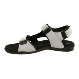 American Club HL53 / 22 Sandalen mit einem LT.Grey Ledereinsatz grau 1