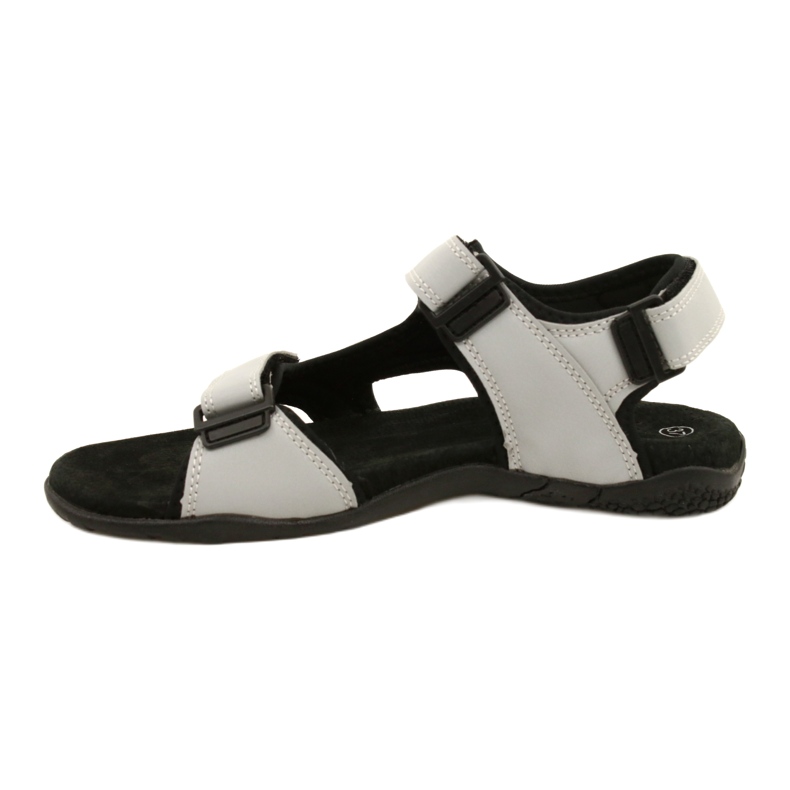 American Club HL53 / 22 Sandalen mit einem LT.Grey Ledereinsatz grau 1