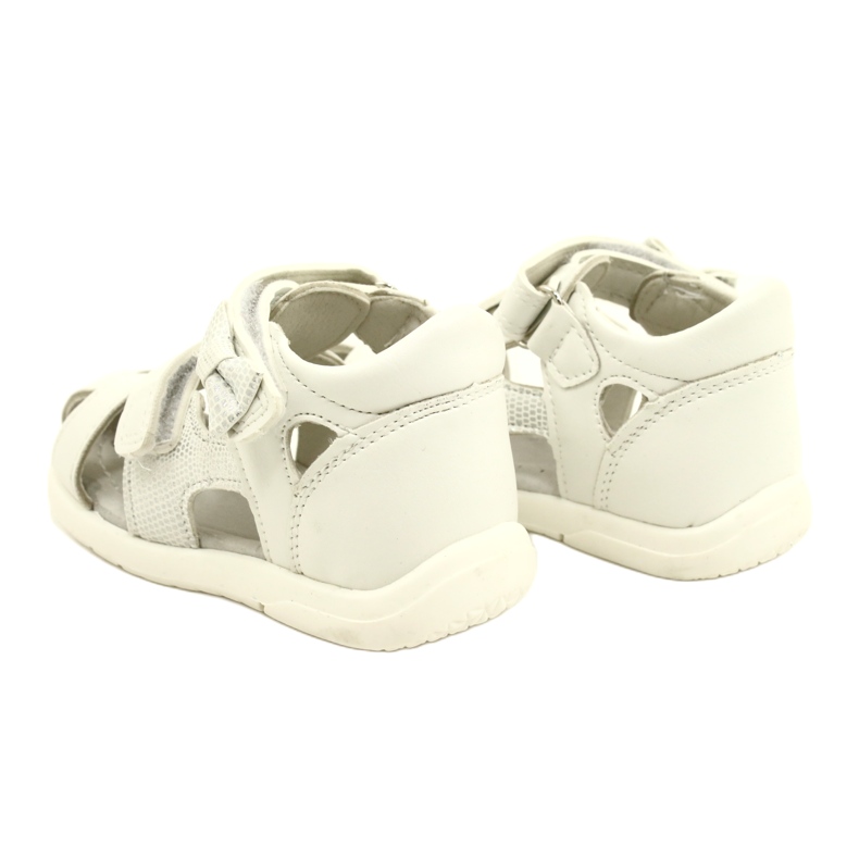 American Club Mädchensandalen mit dem Arman Club XD63/22 White Bow weiß 4
