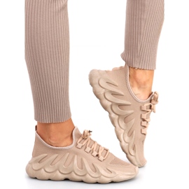 Band Khaki Socken Sportschuhe beige 1