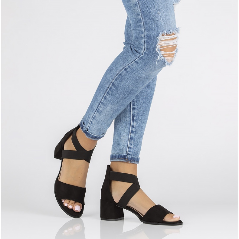 Filippo DS2093 / 22 Bk schwarze Sandalen 2