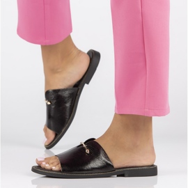 Filippo DK3700 / 22 Bk schwarze Hausschuhe 1