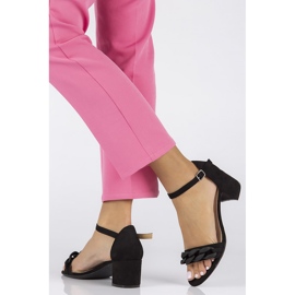 Filippo DS3708 / 22 Bk schwarze Sandalen 1