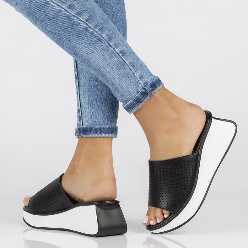 Lederhausschuhe Filippo DK3614 / 22 Bk schwarz 1