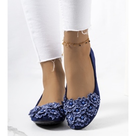 Marineblaue Ballerinas für Damen von Cremin 1