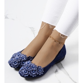 Marineblaue Ballerinas für Damen von Cremin 2