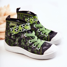 BEFADO S.A. Hohe Kinderschuhe Football Befado 268X070 Grau-Grün 1