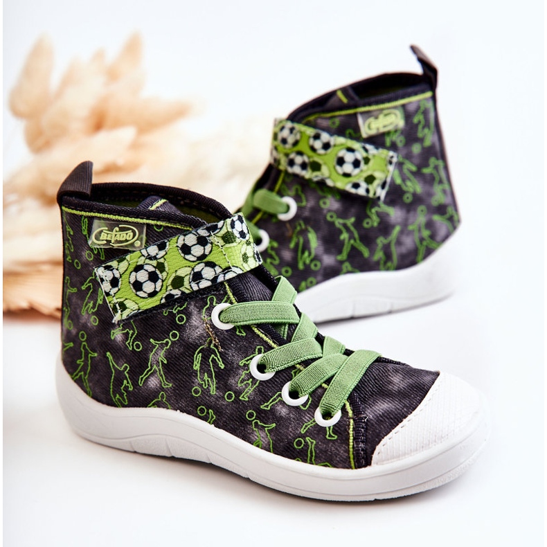 BEFADO S.A. Hohe Kinderschuhe Football Befado 268X070 Grau-Grün 2