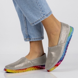 Lederschuhe Filippo DP1213 / 20 Si Silber silber- 2