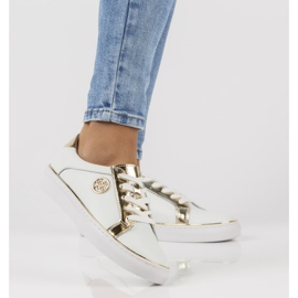 Lederturnschuhe FILIPPO DP3617 / 22 Wh weiß 1