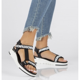 Ledersandalen Filippo DS2169 / 22 Bk schwarz 2