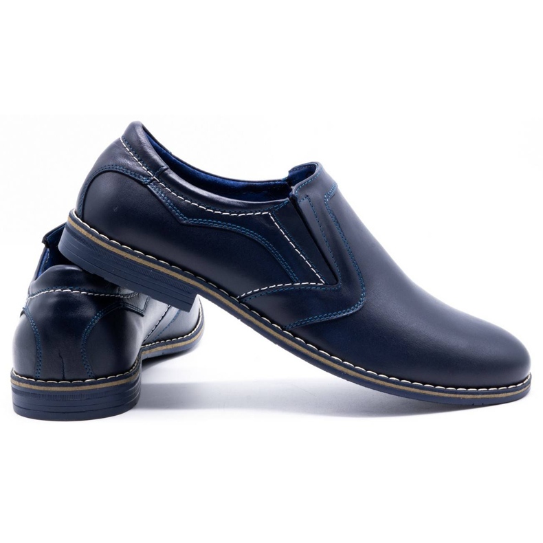 Olivier Eleganter Herrenschuh 283LU marineblau 3