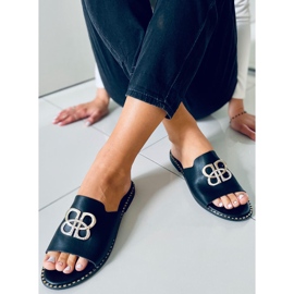 Inday Schwarze Damenhausschuhe 2