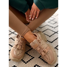 Zeny Khaki-Trainer beige 1