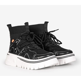 Knöchelhohe Turnschuhe von Toler in Schwarz 1