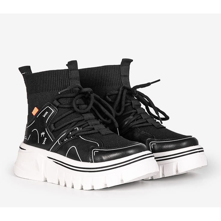 Knöchelhohe Turnschuhe von Toler in Schwarz 1