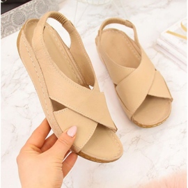 Ledersandalen T.Sokolski W SCA109A beige 1