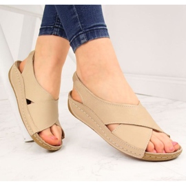 Ledersandalen T.Sokolski W SCA109A beige 2