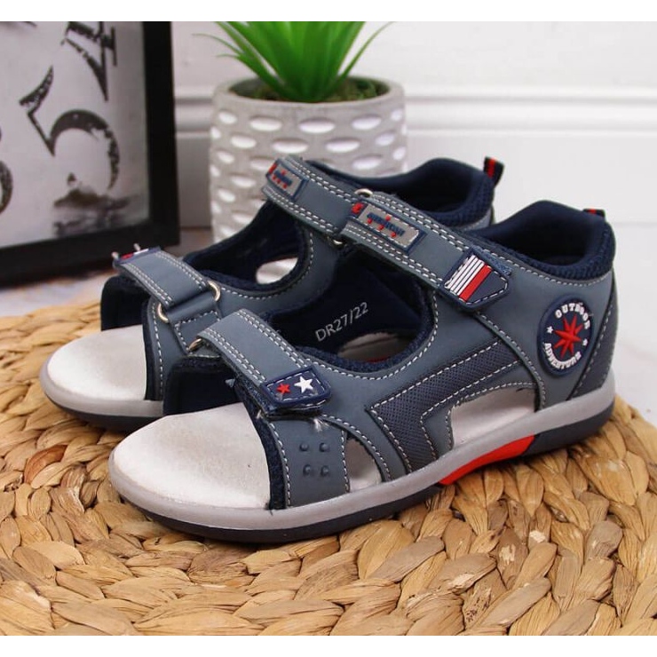 Sandalen mit Klettverschluss American Club Jr AM891B marineblau 2
