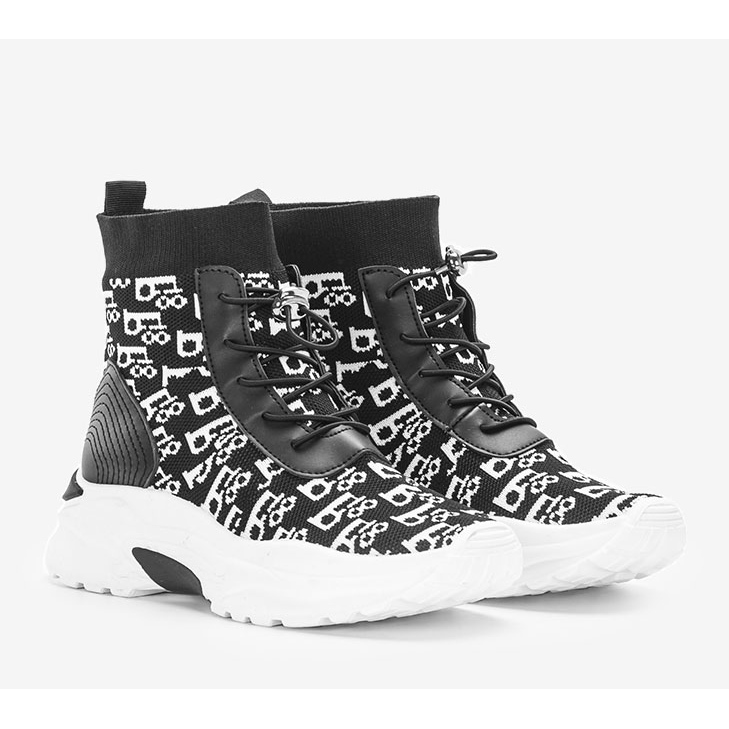 Schwarze Turnschuhe für Damen von Erma weiß 1