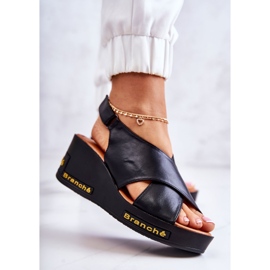 Vinceza Damensandalen mit Klettverschluss Schwarz Amaze 2