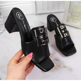 Lederhausschuhe am Pfosten Filippo W PAW353 schwarz 1