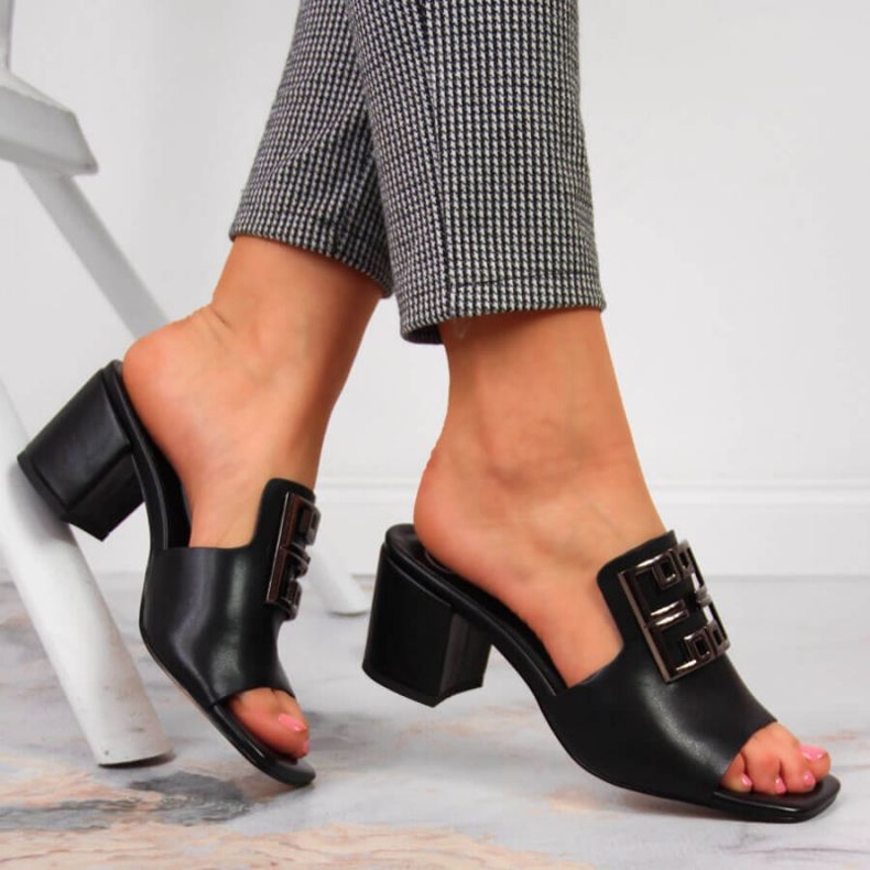 Lederhausschuhe am Pfosten Filippo W PAW353 schwarz 2